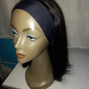 18 inch human hair Wig with headband